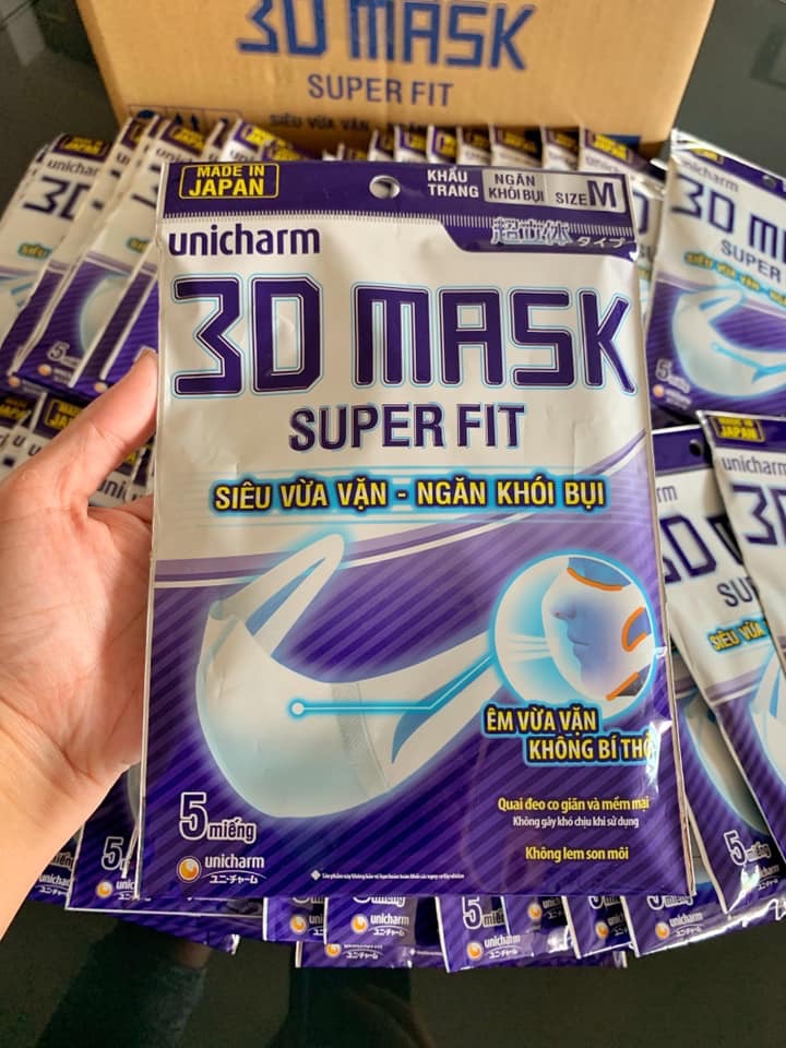 Khẩu trang 3D unicharm nhật bản | BigBuy360 - bigbuy360.vn
