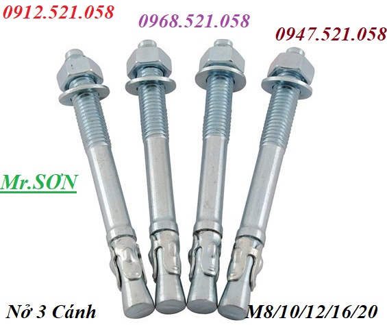 M16x160 bán Nở sắt 3 cánh mạ kẽm 0913.521.058 _ Cửa hàng bu lông THANH SƠN SN 1335 Giải Phóng _ Tp Hà Nội | BigBuy360 - bigbuy360.vn