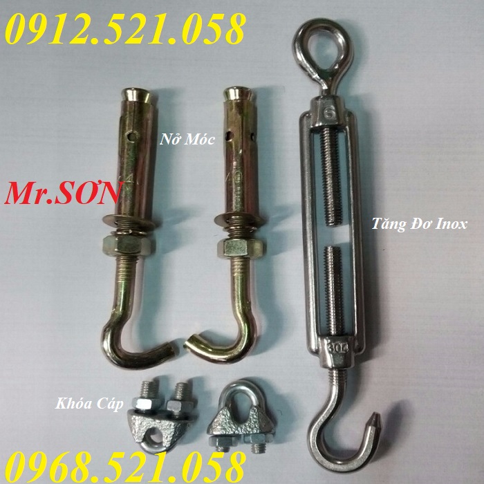 Nở móc bằng INOX M10/6/8 bán rẻ 0913.521.058 _ Cửa hàng Bu lông - Cáp Thép - Xích cẩu Thanh Sơn SN 1335 phố Giải Phóng _ | BigBuy360 - bigbuy360.vn