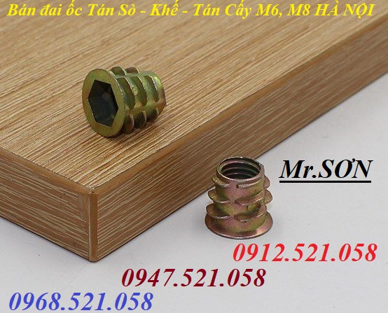 Tán cấy, bán đai ốc cấy gỗ M6x13 rẻ 0947.521.058 # Cửa hàng bu lông ốc vít Thanh Sơn số 1335 Giải Phóng _ Hà Nội | BigBuy360 - bigbuy360.vn