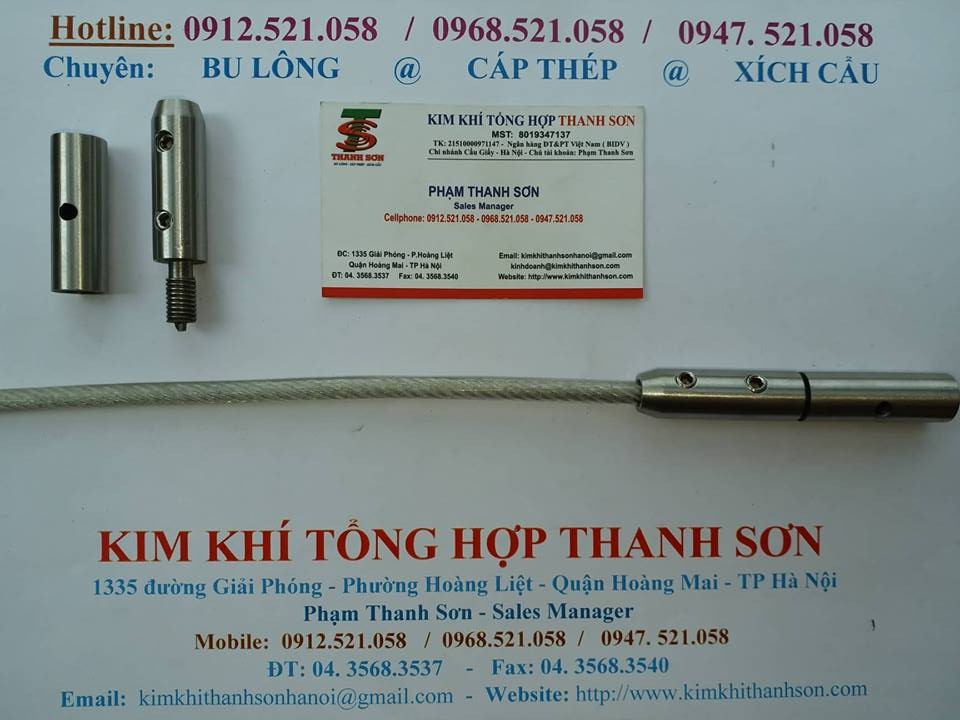 Tăng đơ cầu thang dây cáp,bán rẻ. (0968.521.058) Tăng đơ ống inox D6 & D8,dây cáp inox 304 bọc nhựa,cáp bọc nhựa các màu | BigBuy360 - bigbuy360.vn