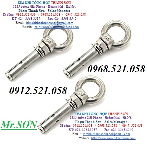 Bu lông mắt inox Din 444 - Kim khí Thanh Sơn. (0968.521.058) Bán tai cẩu inox,bu lông móc cẩu cỡ to M48 - M56 - M64, rẻ. | BigBuy360 - bigbuy360.vn