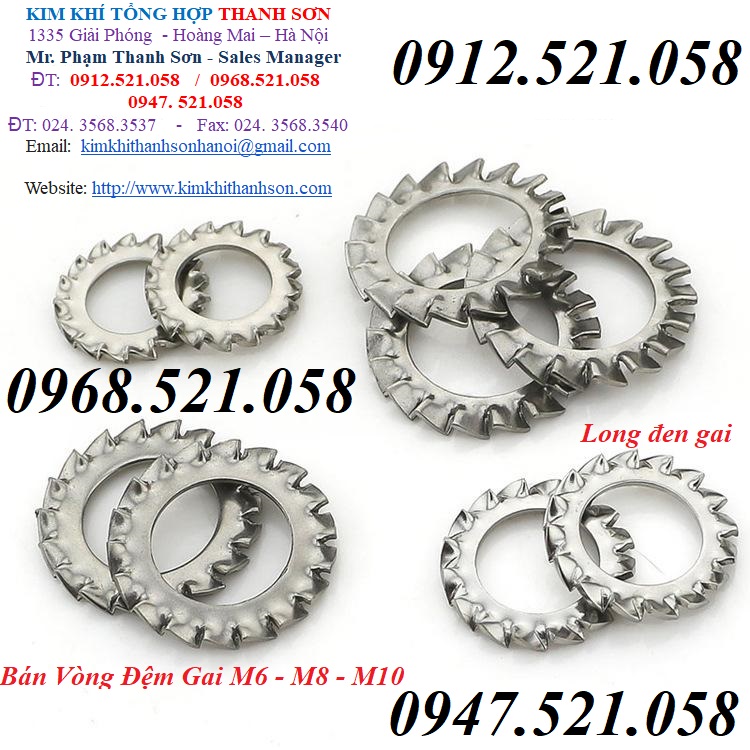 Long đen khía M3 THANH SƠN 0912.521.058 @ Bu Lông ốc vít Thanh Sơn 1335 Giải Phóng bán vòng đệm xước, long đền gai, vòng | BigBuy360 - bigbuy360.vn