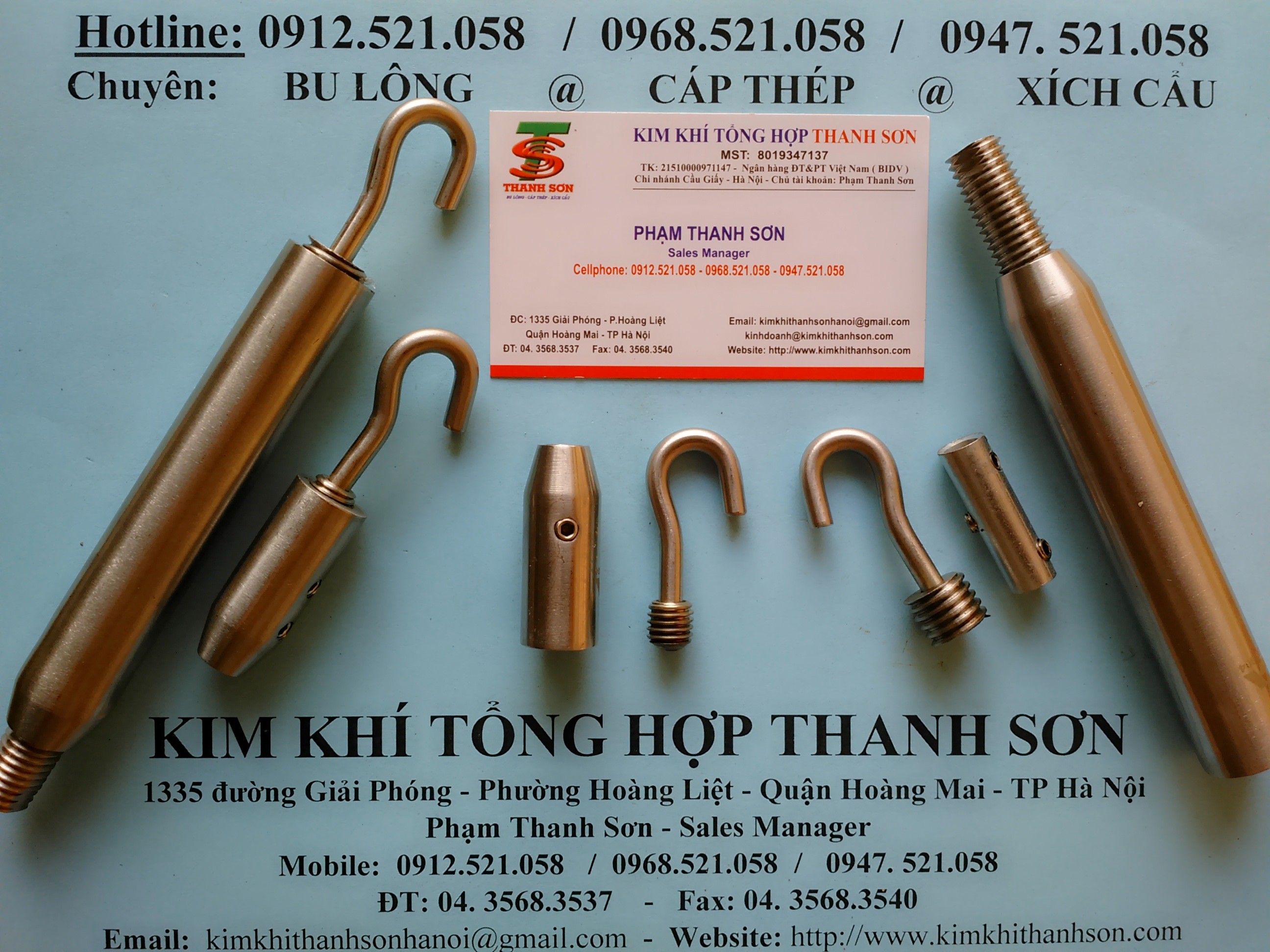 Tăng đơ ống nhỏ,tăng đơ ống Inox 8 ly - Cầu thang. (0968.521058) Bán cáp inox bọc nhựa,cáp lụa bọc nhựa màu Đỏ/Xanh/Vàng | BigBuy360 - bigbuy360.vn