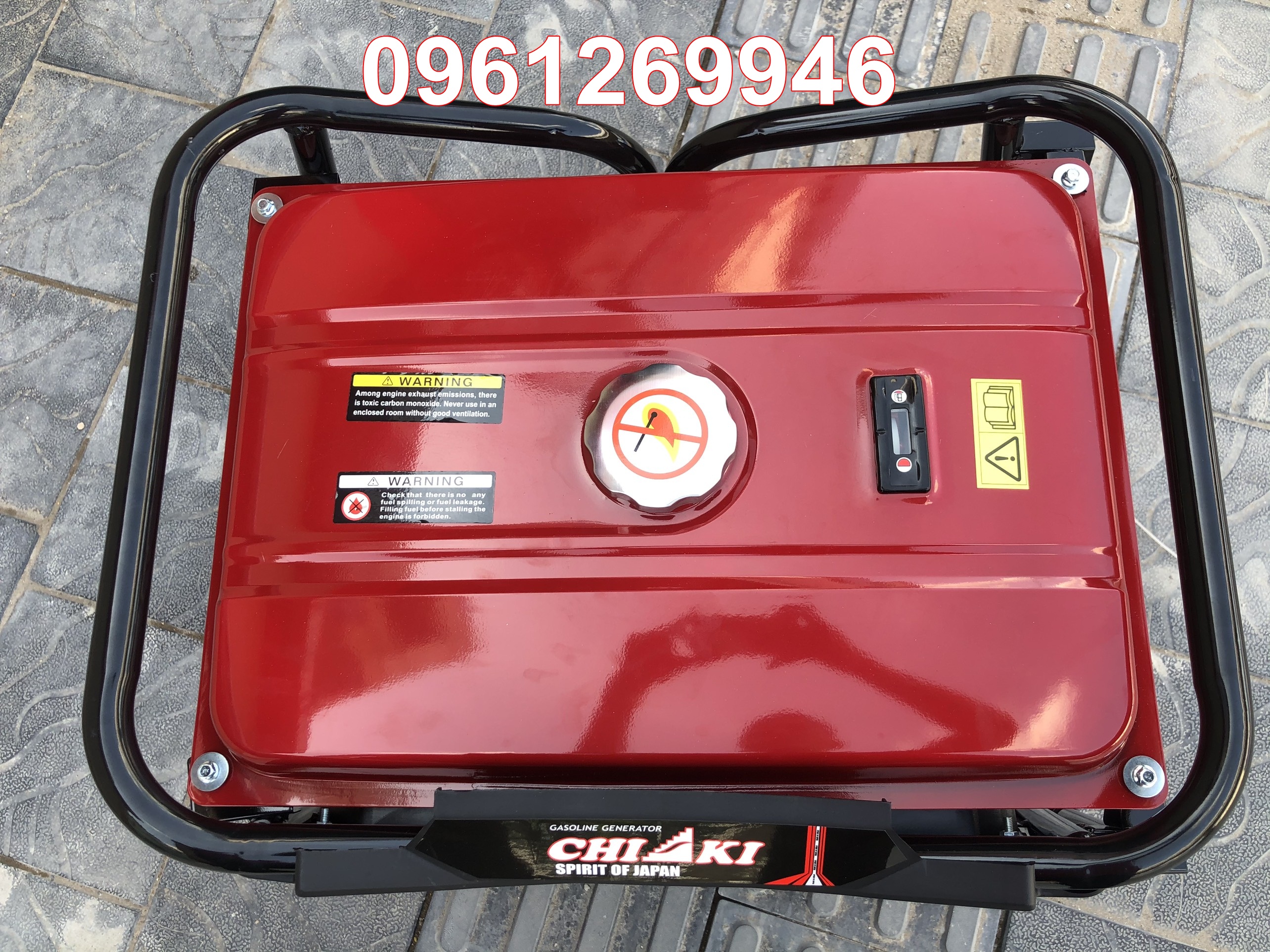 Máy phát điện 5kw chạy xăng Chiaki T-9000E đề nổ có tay kéo, bánh xe | BigBuy360 - bigbuy360.vn