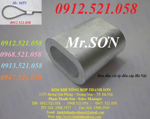 Chì ép đầu cáp thép, bán cos cáp 0913.521.058 _ Cửa hàng dây cáp thép Thanh Sơn 1335 Giải Phóng _ Hà Nội kinh doanh ống  | BigBuy360 - bigbuy360.vn