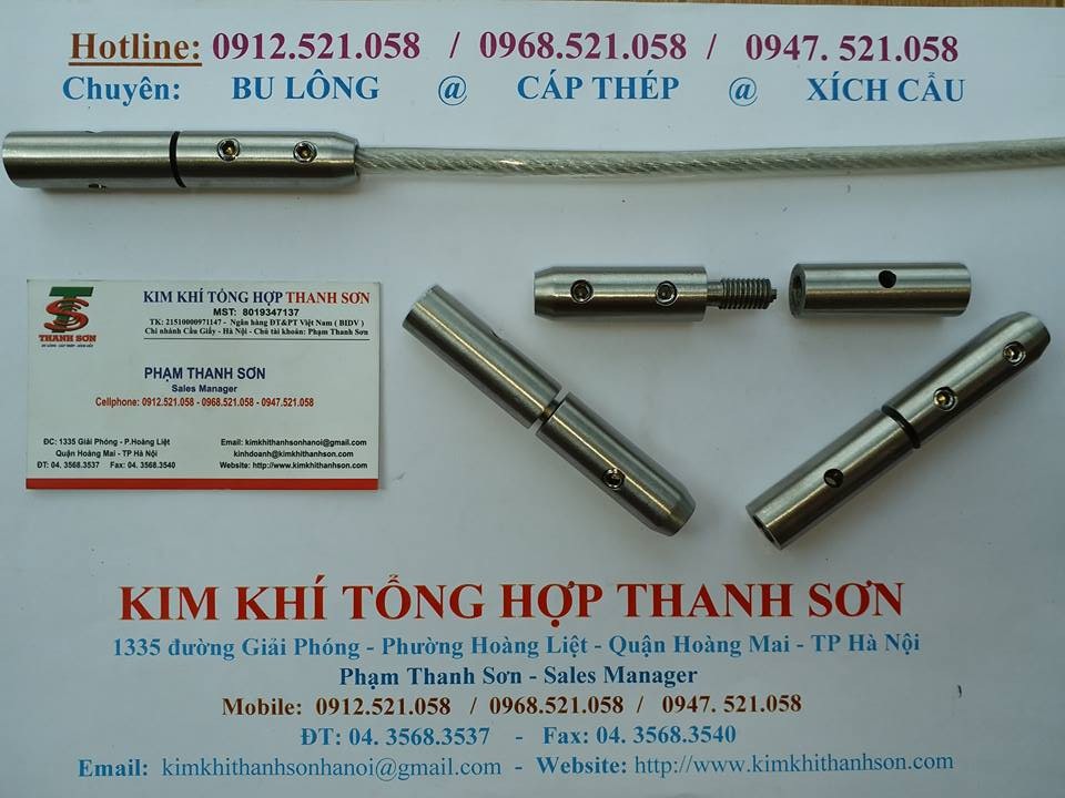 Tăng đơ đặc nhỏ / Tăng đơ đầu đạn - Cầu thang. 0912.521.058 _ Bán tăng đơ ống D8,cáp inox bọc nhựa,cáp thép bọc nhựa màu | BigBuy360 - bigbuy360.vn