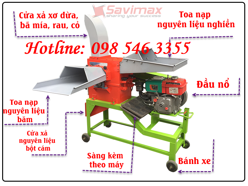 Máy băm nghiền đa năng cổ cao, công suất 3kw tua nhanh giá rẻ | BigBuy360 - bigbuy360.vn