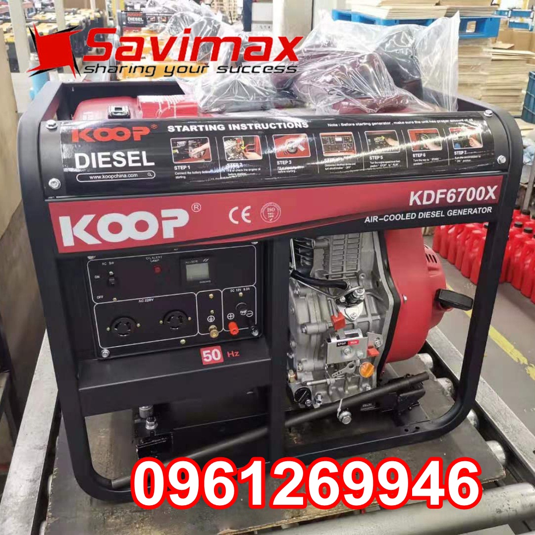 Máy phát điện chạy dầu 5kva KOOP 6700X giật tay giá tốt nhất toàn quốc | BigBuy360 - bigbuy360.vn Máy phát điện chạy dầu 5kva KOOP 6700X giật tay giá tốt nhất toàn quốc | BigBuy360 - bigbuy360.vn
