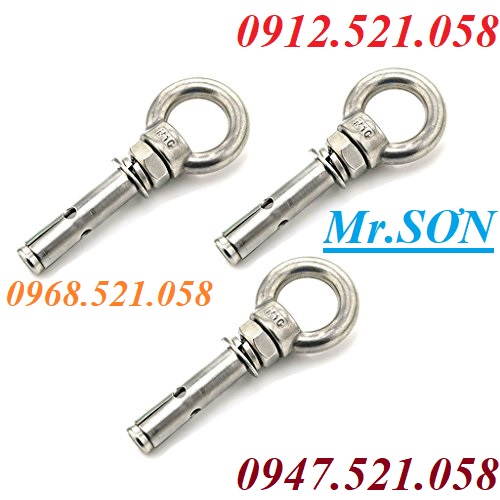 Bu lông mắt M6,bu lông mắt M14,bán rẻ. (0968.521058) Bu lông mắt inox M18,tai cẩu âm inox,bu lông móc cẩu khuôn các loại | BigBuy360 - bigbuy360.vn