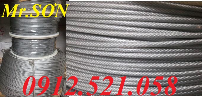 Cáp lụa bọc nhựa phi 2-3-4...16 mm,siêu rẻ. 0912.521058 bán: Cốt kẹp chì,cốt nhôm số 8,cốt nhôm 1 lỗ,cáp inox 1 ly-12 ly | BigBuy360 - bigbuy360.vn