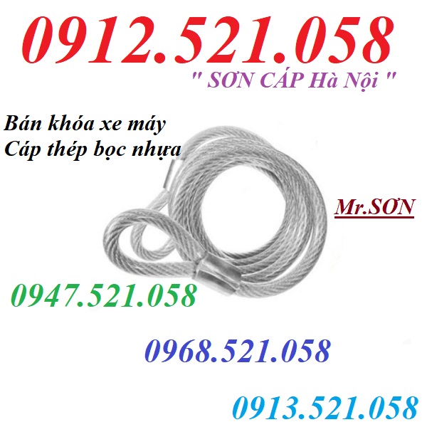 Dây cáp khóa xe máy 20 mét D10 bán 0947.521.058 ~ Đại lý dây cáp thép Thanh Sơn 1335 Giải Phóng _ Hà Nội bán sỉ & lẻ cáp | BigBuy360 - bigbuy360.vn