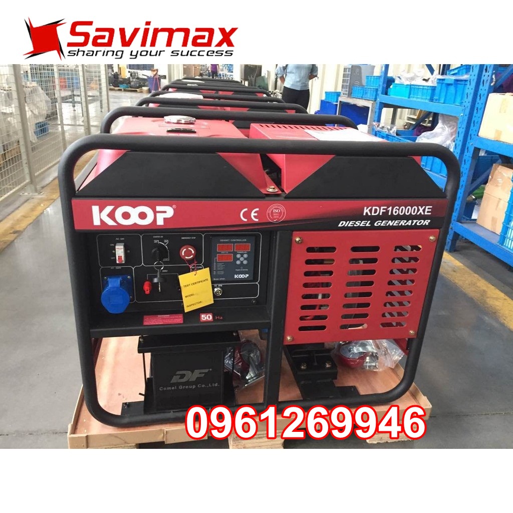 Máy phát điện chạy dầu 11KVA Koop 16000XE đề nổ, bảo hành chính hãng | BigBuy360 - bigbuy360.vn