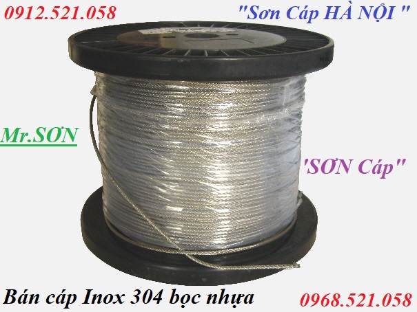 Cáp bọc nhựa nhỏ D2 bán Hà Nội 0947.521.058 # Cửa hàng cáp thép THANH SƠN số 1335 Giải Phóng chuyên doanh các loại dây c