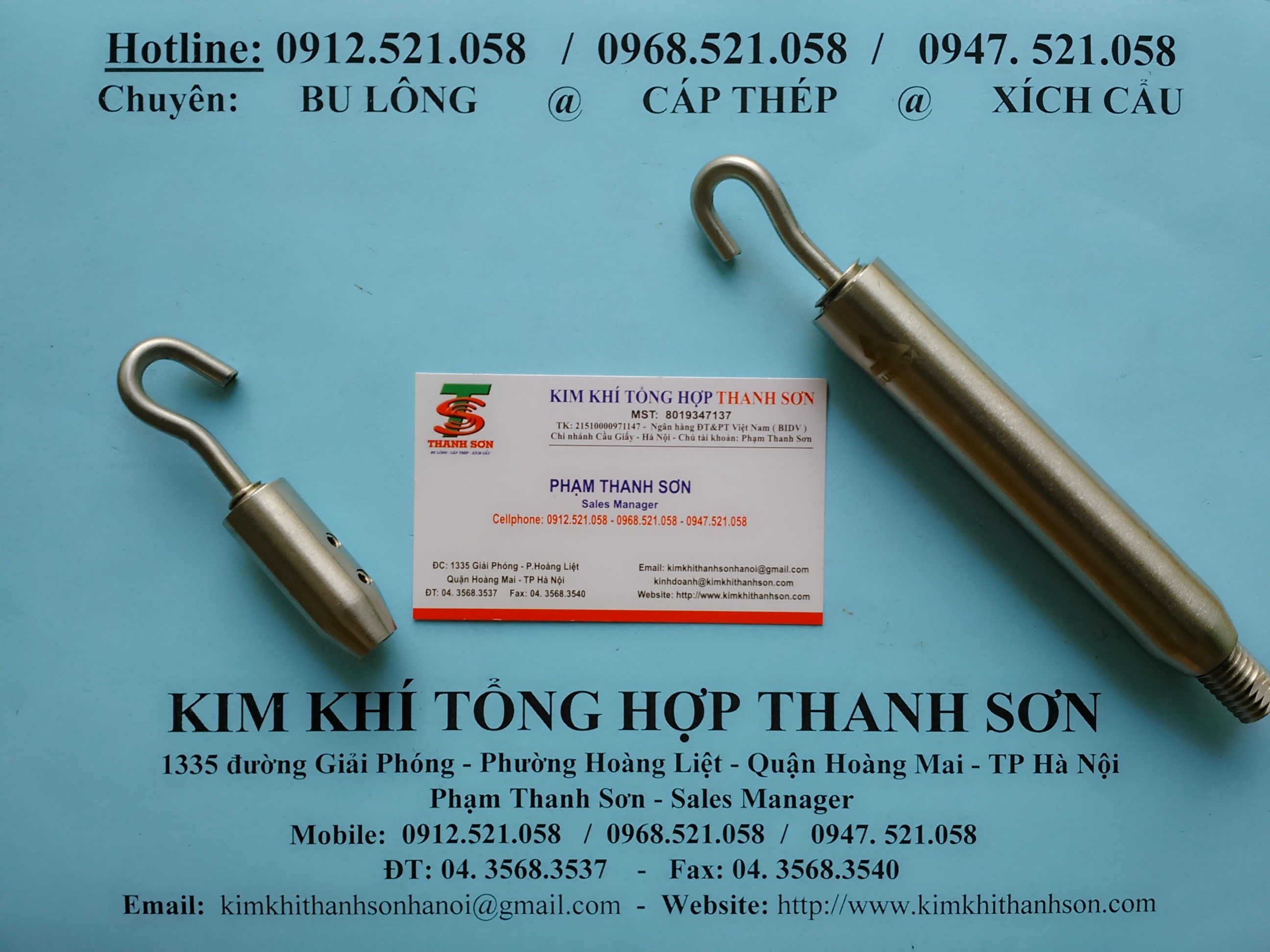Tăng đơ ống tăng dây cáp cầu thang 0912.521.058 @ Đại lý cáp thép Thanh Sơn 1335 Giải Phóng _ Ha Noi kinh doanh dây cáp  | BigBuy360 - bigbuy360.vn