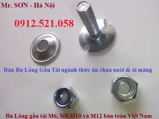 Tồn kho Bu lông gầu tải M6-M8-M10-M12,giá sỉ. (0912.521.058) Bán đinh hàn 5.6,Ê cu nối ren M24,đai ốc khoá lõi nhựa M30. | BigBuy360 - bigbuy360.vn