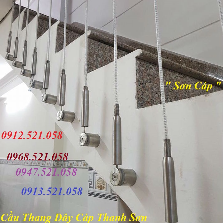 Tăng đơ cáp cầu thang Thanh Sơn 0968.521.058 bán bộ tăng đơ ống Inox 304 D8 & D6 cùng dây cáp Inox 304 bọc nhưa Ha Noi | BigBuy360 - bigbuy360.vn