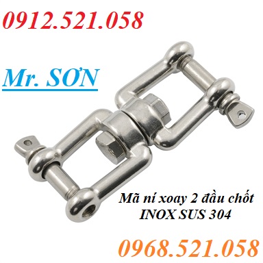 Mã Ní Xoay 2 đầu chốt 304 Inox 0912.521.058 bán xích Inox 304,cáp Inox 304, bu lông Inox 304, khóa nối xích Inox 304  | BigBuy360 - bigbuy360.vn