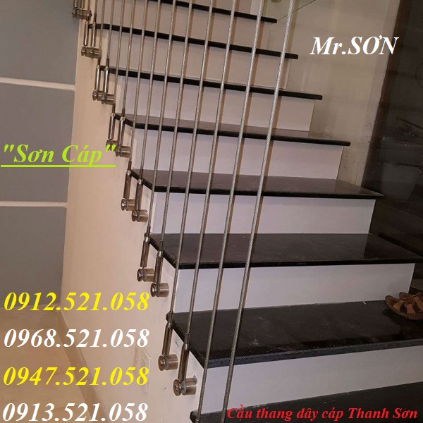 Bán phụ kiện thi công cầu thang dây cáp 0912.521.058 tăng đơ ống tròn Inox 304 D8 và D6, cáp Inox 304 bọc nhựa trắng  | BigBuy360 - bigbuy360.vn