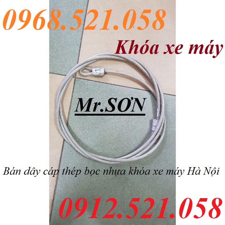 Khóa xe máy cáp thép D10 boc nhựa 0968.521.058 bán cáp bọc nhựa, đầu cốt nhôm ép kep chì đầu dây cáp thép Hà Nội rẻ đây | BigBuy360 - bigbuy360.vn