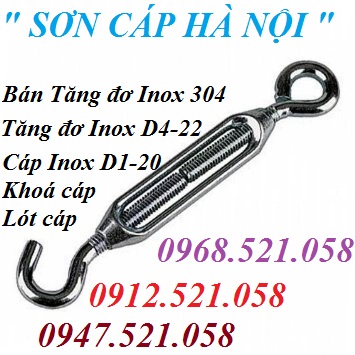 Tăng đơ Inox SUS 304 M18 & M20 bán 0912.521.058 bán cáp Inox 304 bọc nhựa, tăng đơ căng cáp cầu thang đẹp Hà Nội rẻ bán | BigBuy360 - bigbuy360.vn