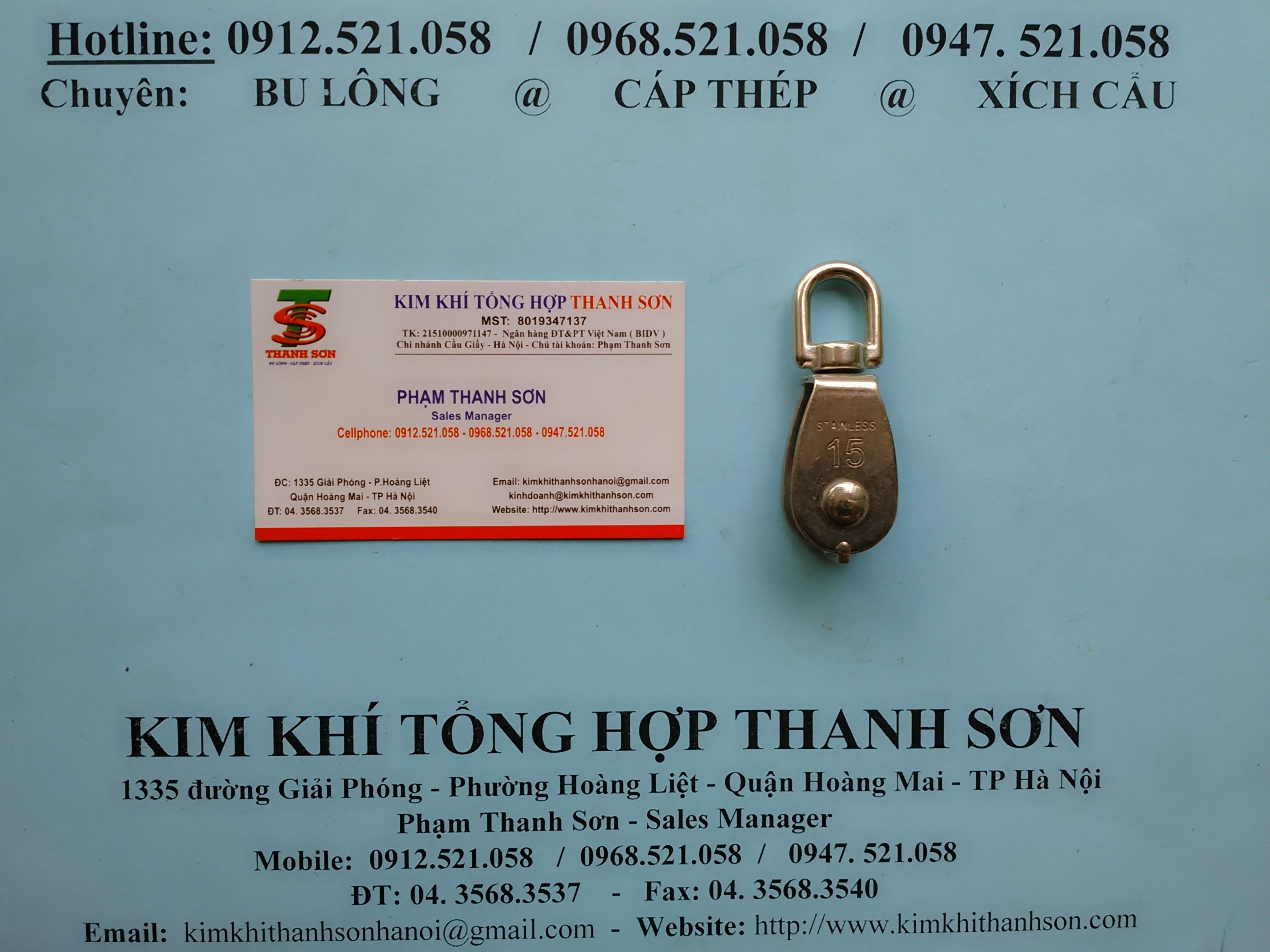 Puly ròng rọc Inox 304 bán hà nội rẻ 0912.521.058 bán lót cáp Inox 304, cáp inox 304 bọc nhựa, khóa cáp tăng đơ 304 Inox | BigBuy360 - bigbuy360.vn Puly ròng rọc Inox 304 bán hà nội rẻ 0912.521.058 bán lót cáp Inox 304, cáp inox 304 bọc nhựa, khóa cáp tăng đơ 304 Inox | BigBuy360 - bigbuy360.vn