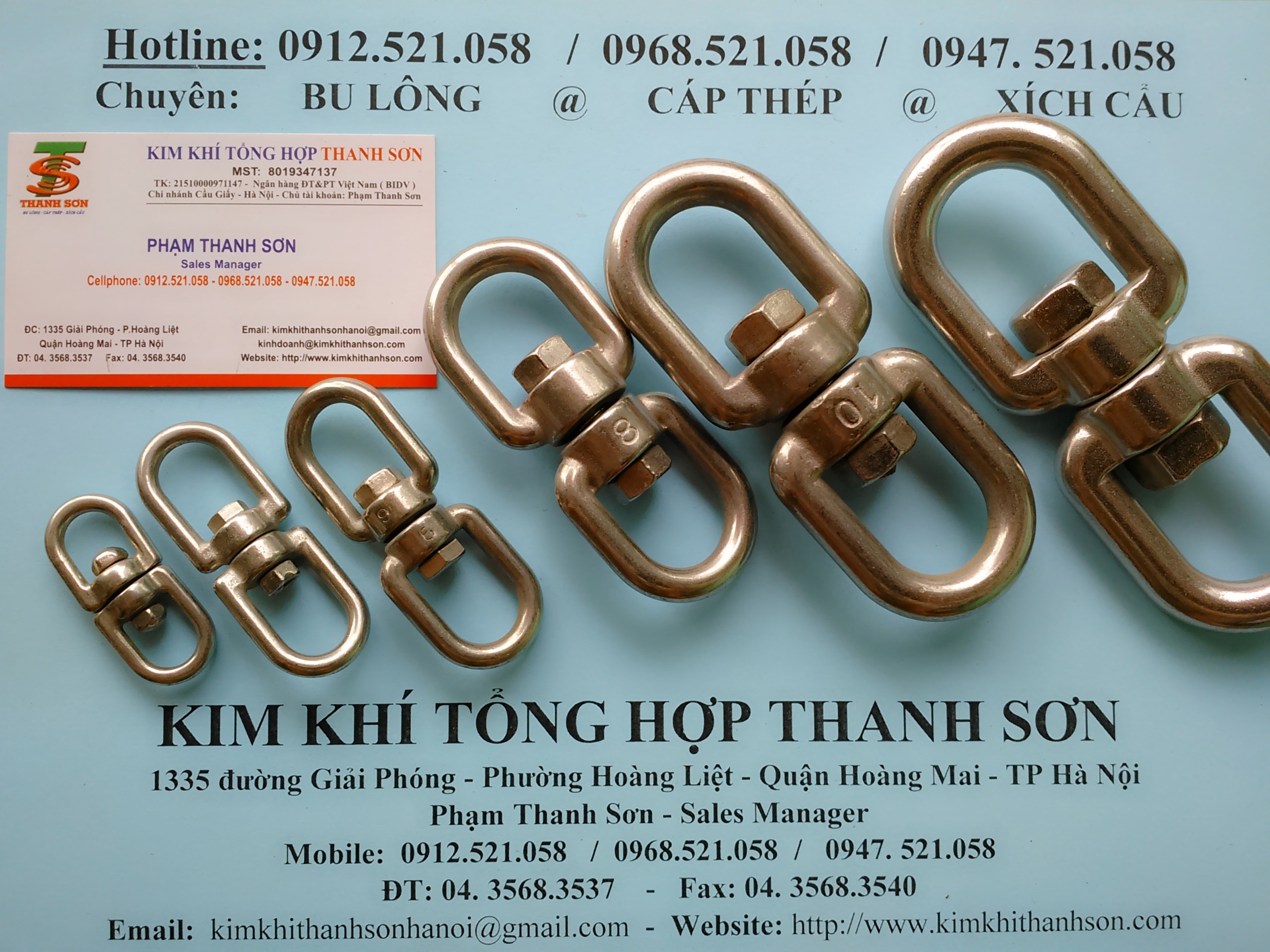 Mã ní bầu inox,mã ní chữ U inox ,giá rẻ. (0912.521058) Bán mã ní xoay inox,móc cẩu inox,tăng đơ inox,cáp inox,xích inox. | BigBuy360 - bigbuy360.vn