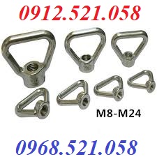 Móc cẩu tam giác m12-m16-m20 inox 304,có sẵn. (0947.521058) Bán bu lông mắt m6,tai cẩu inox m18,bu lông móc treo m12x120 | BigBuy360 - bigbuy360.vn
