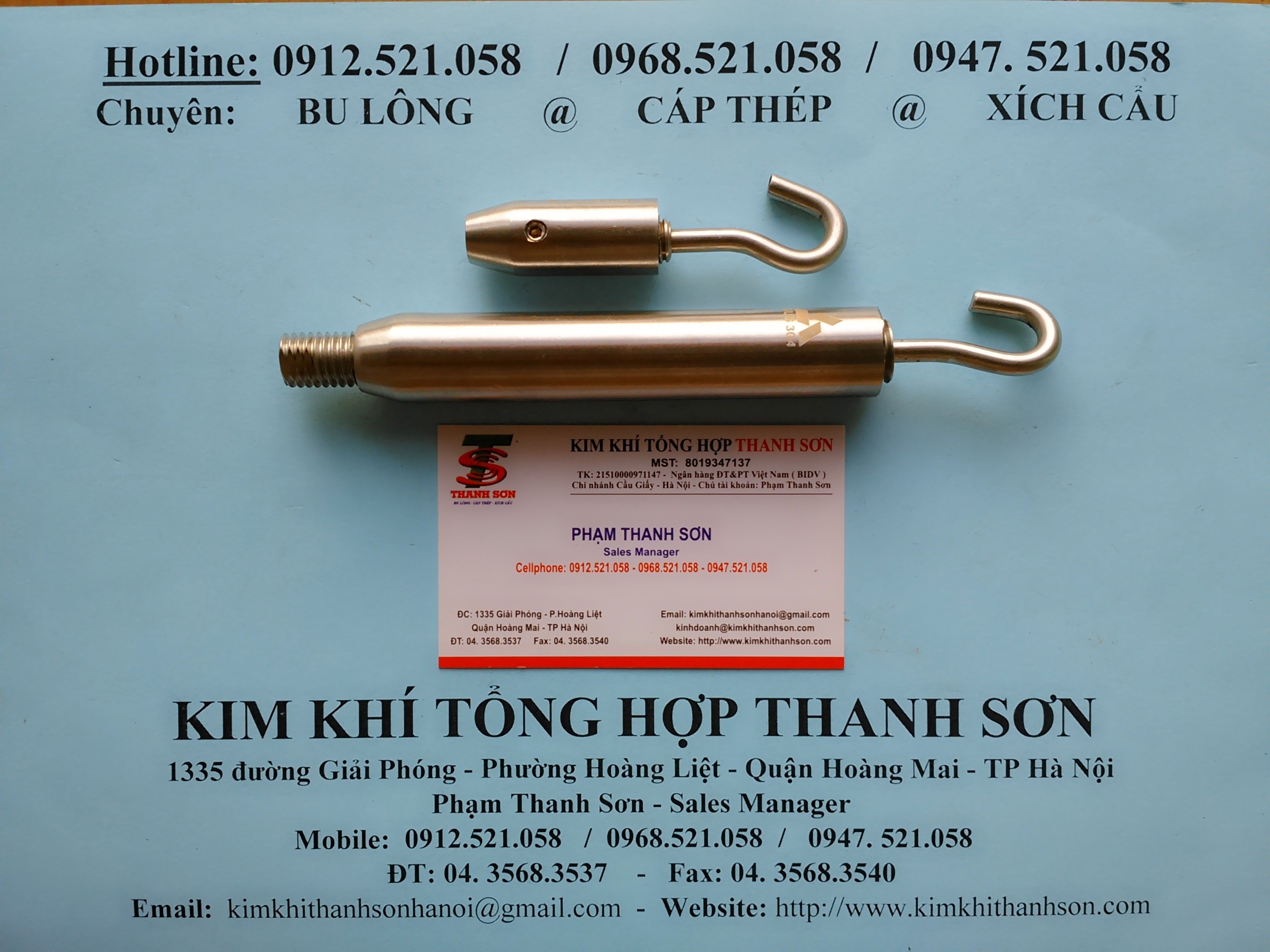 Tăng đơ ống 304 D8-D6 căng cáp cầu thang 0912.521.058 cung cấp cáp Inox 304 bọc nhựa trắng 8ly và 6ly rẻ Hà Nội  | BigBuy360 - bigbuy360.vn