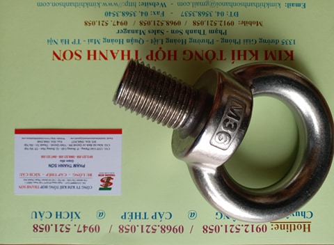Mắt cẩu ren dương 304 M36 INOX 0968.521.058 cung cấp tai cẩu, bulong mắt, đai ốc móc cẩu âm, tai cẩu Inox 304 M30-24-20 | BigBuy360 - bigbuy360.vn