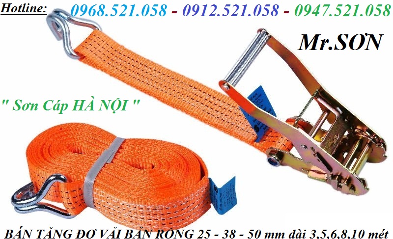 Dây chằng hàng vải bản 50x10 mét 0968.521.058 bán cáp vải bản dẹt 2 đầu mắt cẩu nâng hàng, mã ní thép 12.5 Tấn Ha Noi | BigBuy360 - bigbuy360.vn