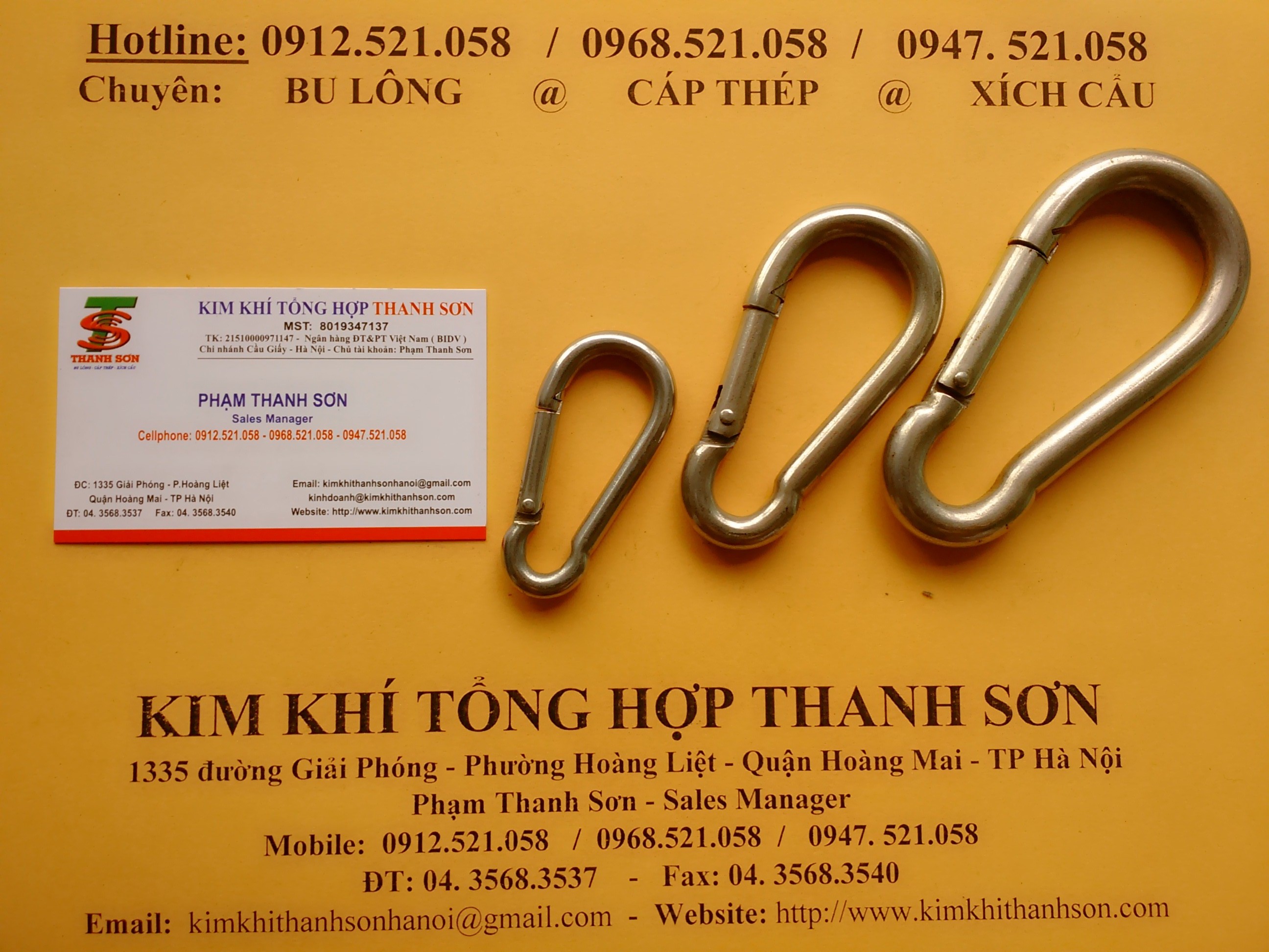 Công ty Kim khí Thanh Sơn. (0968.521058) Bán khoá nối xích bằng thép và inox M4,M5,M6...M12,xích inox,xích thép,giá rẻ. | BigBuy360 - bigbuy360.vn