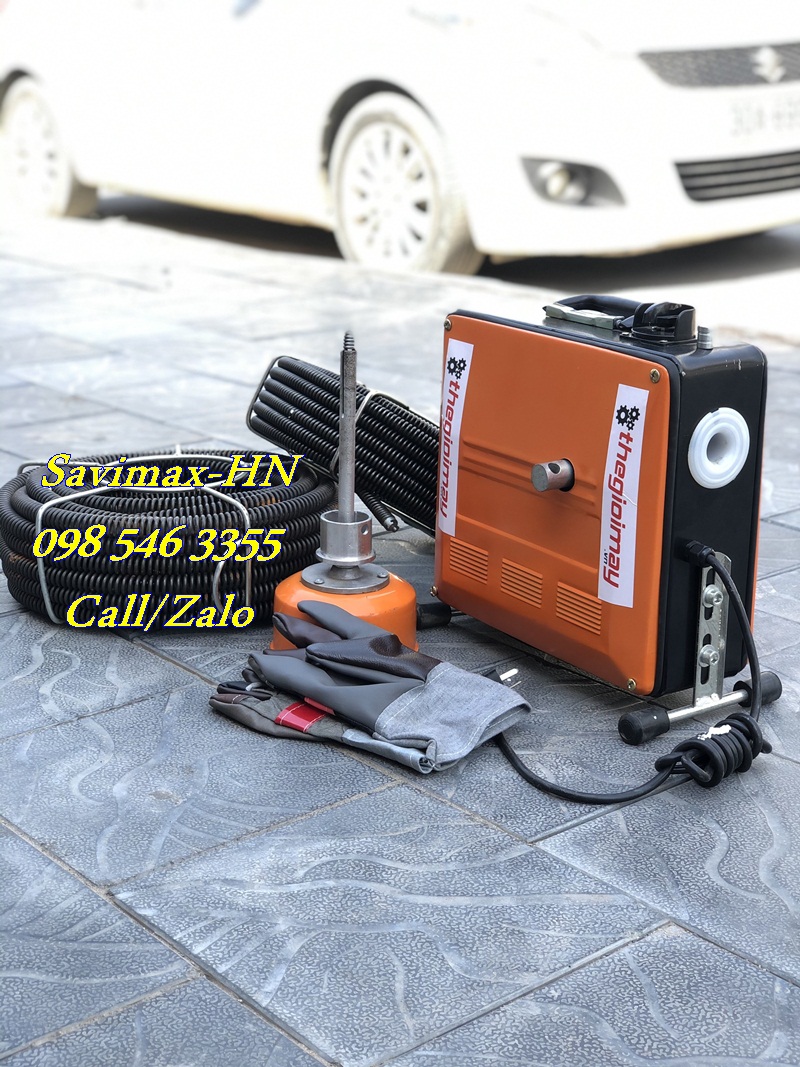 Tặng ngay dây lò xo phi 20 khi mua máy thông tắc cống GQ150