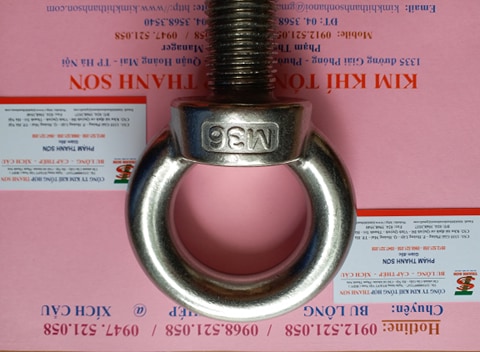Mắt cẩu ren dương 304 M36 INOX 0968.521.058 cung cấp tai cẩu, bulong mắt, đai ốc móc cẩu âm, tai cẩu Inox 304 M30-24-20 | BigBuy360 - bigbuy360.vn