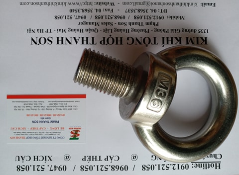 Mắt cẩu ren dương 304 M36 INOX 0968.521.058 cung cấp tai cẩu, bulong mắt, đai ốc móc cẩu âm, tai cẩu Inox 304 M30-24-20 | BigBuy360 - bigbuy360.vn