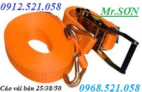 Dây chằng hàng vải bản 50x10 mét 0968.521.058 bán cáp vải bản dẹt 2 đầu mắt cẩu nâng hàng, mã ní thép 12.5 Tấn Ha Noi | BigBuy360 - bigbuy360.vn