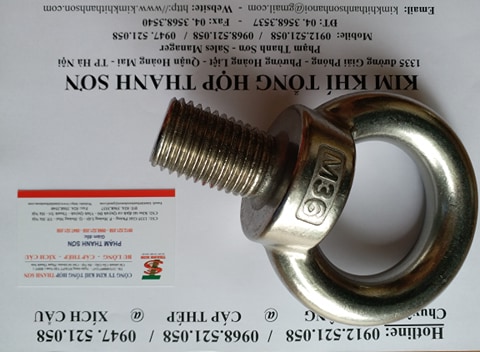Mắt cẩu ren dương 304 M36 INOX 0968.521.058 cung cấp tai cẩu, bulong mắt, đai ốc móc cẩu âm, tai cẩu Inox 304 M30-24-20 | BigBuy360 - bigbuy360.vn