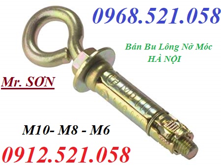 Tắc kê nở sắt móc tròn M10/8/6 mạ kẽm 0912.521.058 vít bu lông nở sắt móc khoen tròn khít, nở sắt mạ kẽm D20x300 Ha Noi | BigBuy360 - bigbuy360.vn