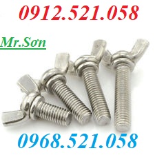 Bu lông tai hồng sắt xi và Inox bán hà nội 0968.521.058 bán đai ốc tai hồng, bulong tai hồng M10/8/6/5/4 bulong Sơn Mr
