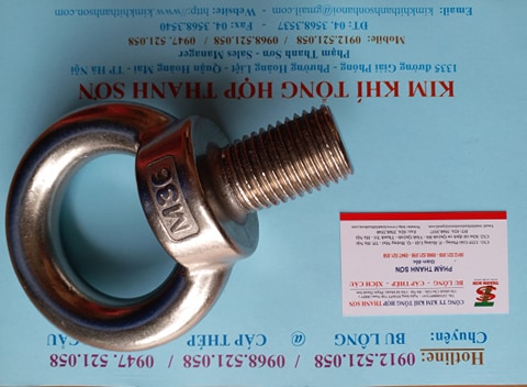 Mắt cẩu ren dương 304 M36 INOX 0968.521.058 cung cấp tai cẩu, bulong mắt, đai ốc móc cẩu âm, tai cẩu Inox 304 M30-24-20