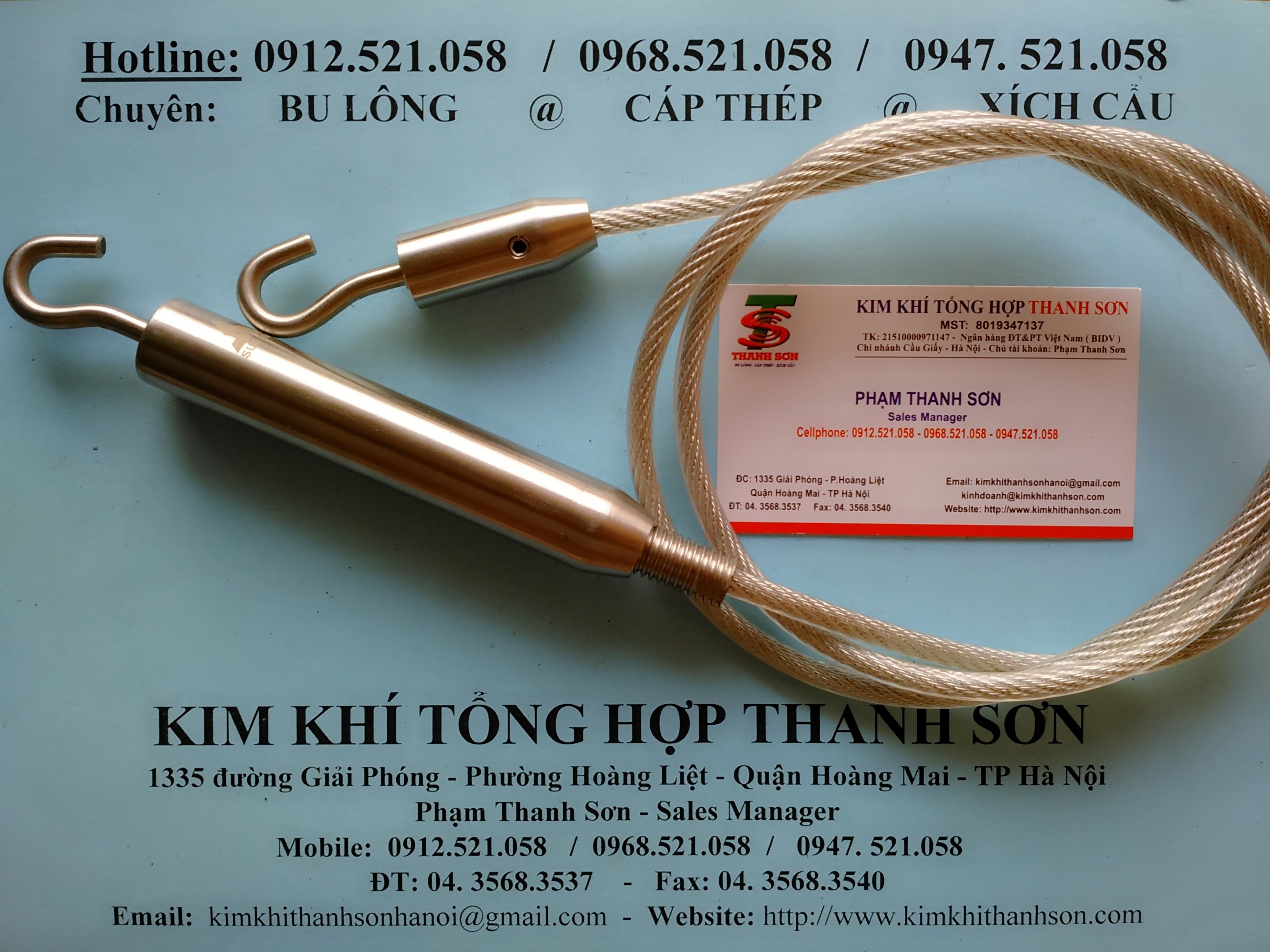 Tăng đơ ống 304 D8-D6 căng cáp cầu thang 0912.521.058 cung cấp cáp Inox 304 bọc nhựa trắng 8ly và 6ly rẻ Hà Nội  | BigBuy360 - bigbuy360.vn