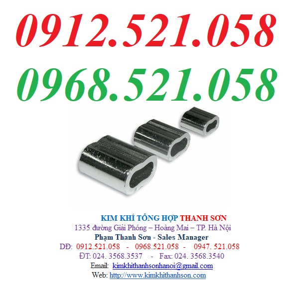 Kẹp cáp 1ly, 2ly và cáp Inox 304 D1 rẻ 0947.521.058 cung cấp ống nhôm kẹp chì đầu cáp thép, lót cáp Inox 304 D2-3-4-5-6 | BigBuy360 - bigbuy360.vn