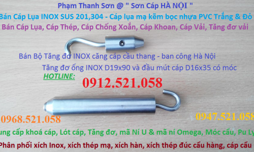Tăng đơ ống 304 D8-D6 căng cáp cầu thang 0912.521.058 cung cấp cáp Inox 304 bọc nhựa trắng 8ly và 6ly rẻ Hà Nội  | BigBuy360 - bigbuy360.vn