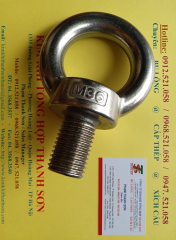 Mắt cẩu ren dương 304 M36 INOX 0968.521.058 cung cấp tai cẩu, bulong mắt, đai ốc móc cẩu âm, tai cẩu Inox 304 M30-24-20 | BigBuy360 - bigbuy360.vn