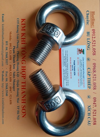 Bu lông vòng M30-M36 Inox 304 Mr SƠN 0912.521.058 bán tai cẩu, mắt cẩu, bulong móc cẩu dương âm Inox 304 Hà Nội | BigBuy360 - bigbuy360.vn Bu lông vòng M30-M36 Inox 304 Mr SƠN 0912.521.058 bán tai cẩu, mắt cẩu, bulong móc cẩu dương âm Inox 304 Hà Nội | BigBuy360 - bigbuy360.vn