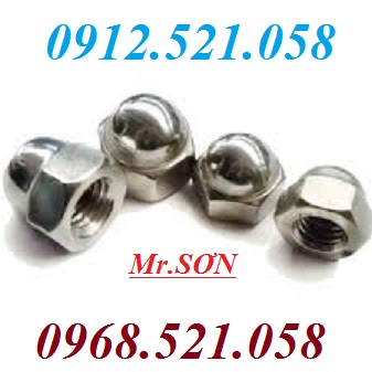 Ê cu mũ Inox 201,304 M24 bán Hà Nội 0912.521.058 đai ốc mũ, tán bầu, ốc mũ chụp sắt mạ kẽm M30.M27, ê cu mũ Inox M4 | BigBuy360 - bigbuy360.vn