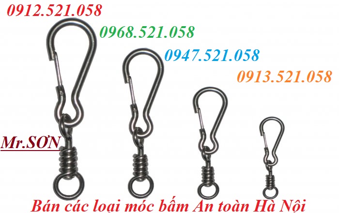 Móc an toàn D10 móc bấm Snap Hook Inox 0912.521.058 cung cấp xích Inox 304, xích sắt mạ kẽm, xích đen, Quick Link 304  | BigBuy360 - bigbuy360.vn
