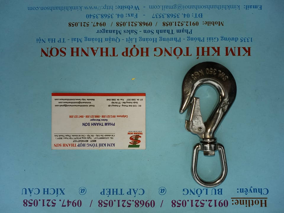 Móc cẩu xoay Inox 304, móc cáp 0947.521.058 kinh doanh móc cẩu 350kg, 650kg, 1 Tấn, cáp Inox 304,xích Inox 304, puly 304 | BigBuy360 - bigbuy360.vn