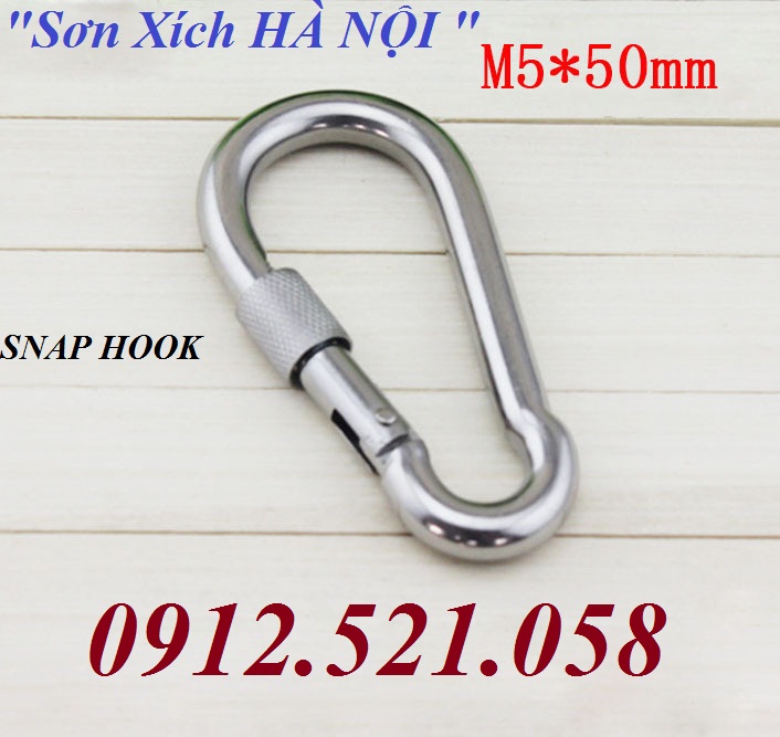 Móc an toàn D10 móc bấm Snap Hook Inox 0912.521.058 cung cấp xích Inox 304, xích sắt mạ kẽm, xích đen, Quick Link 304  | BigBuy360 - bigbuy360.vn