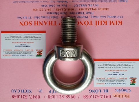 Bu lông móc cẩu Inox 304 M36/30/24 rẻ 0968.521.058 đai ốc mắt cẩu âm ren trong, bu lông mắt Inox 304 DIN 444 Thanh Sơn | BigBuy360 - bigbuy360.vn Bu lông móc cẩu Inox 304 M36/30/24 rẻ 0968.521.058 đai ốc mắt cẩu âm ren trong, bu lông mắt Inox 304 DIN 444 Thanh Sơn | BigBuy360 - bigbuy360.vn